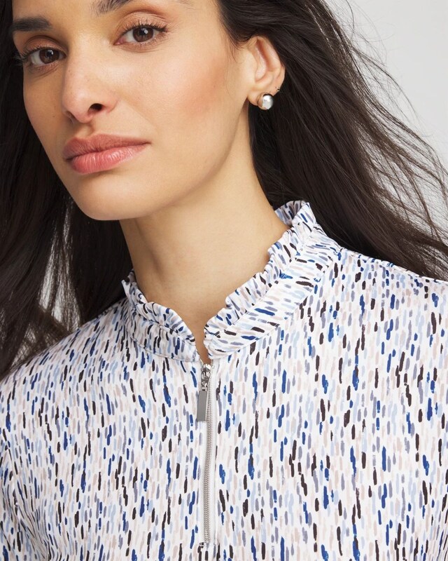 Zenergy UPF Rice Ruffle Top - image 4